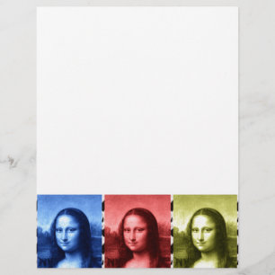 Mona Lisa Animal Print Primary Colors