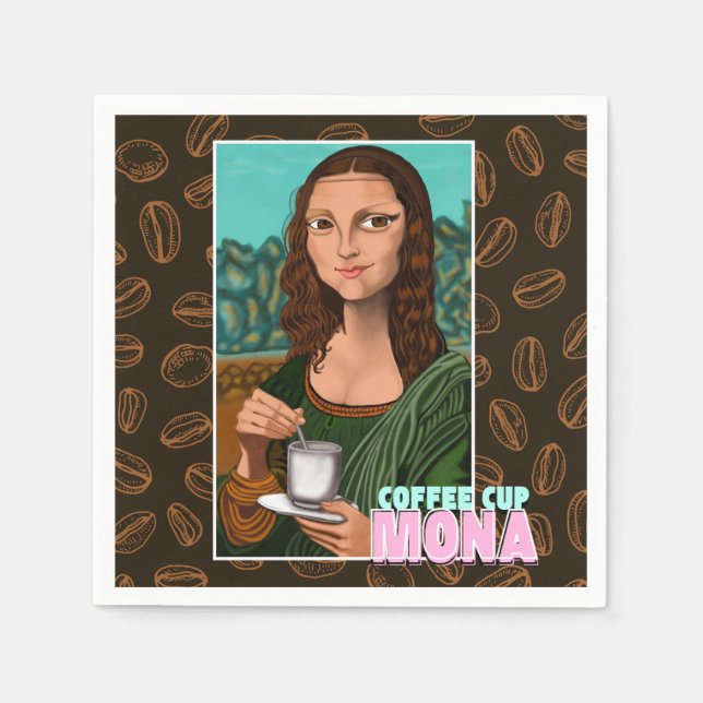 Mona Lisa Art Coffee Edition Serviette (Vorderseite)