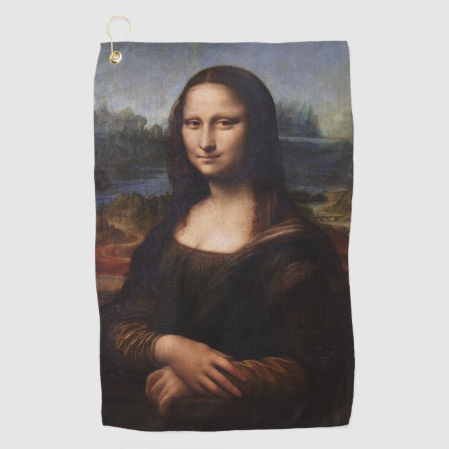 Mona Lisa & Art Golf Serviette /Leonardo da Vinci (Devant)