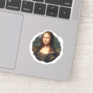 Mona Lisa Aufkleber, zerrissenes Abzeichen Aufkleber