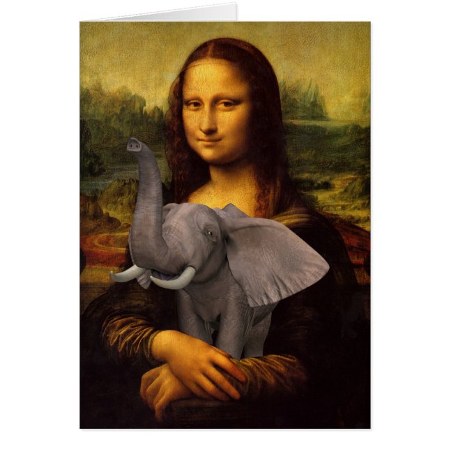 Mona Lisa avec éléphant (Devant)