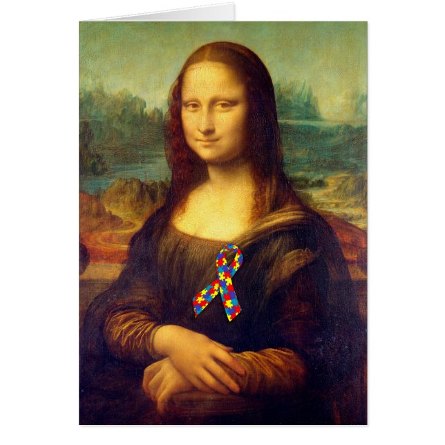 Mona Lisa Avec Ruban De Puzzle (Devant)