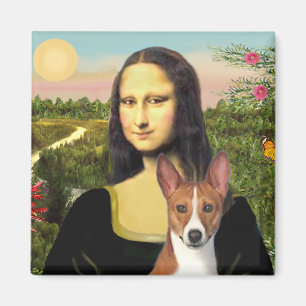 Mona Lisa - Basenji 1 Magnet
