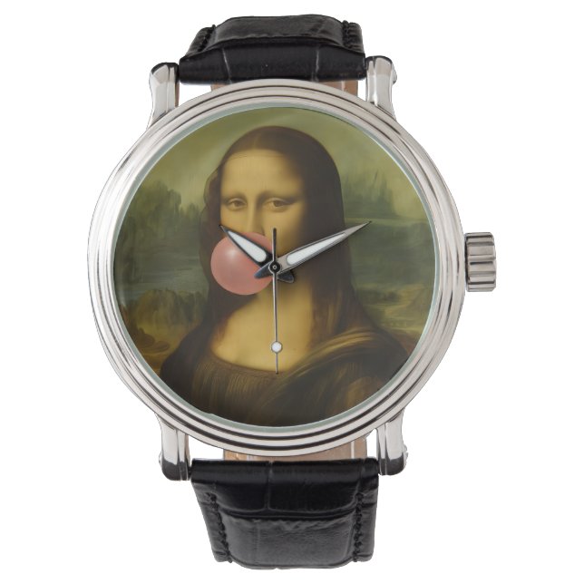 Mona Lisa Blase Pink Bubble Gum Armbanduhr (Vorderseite)
