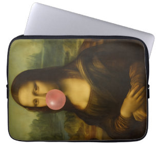 Mona Lisa Blase Pink Bubble Gum Laptopschutzhülle