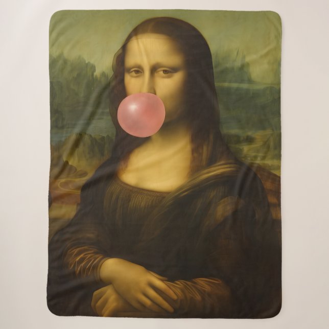 Mona Lisa Blase Pink Bubble Gum Sherpadecke (Vorderseite)