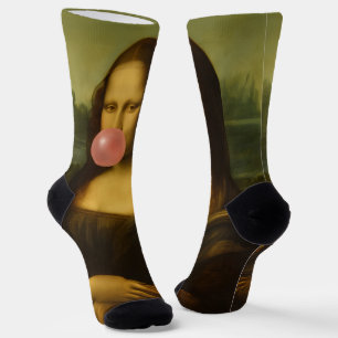 Mona Lisa Blase Pink Bubble Gum Socken