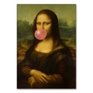Mona Lisa Blase Pink Bubble Gum Tischnummer