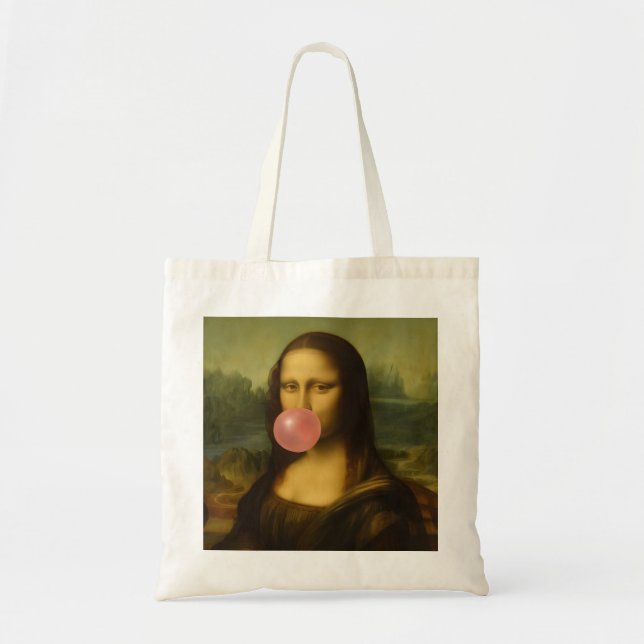 Mona Lisa Blase Pink Bubble Gum Tragetasche (Vorne)
