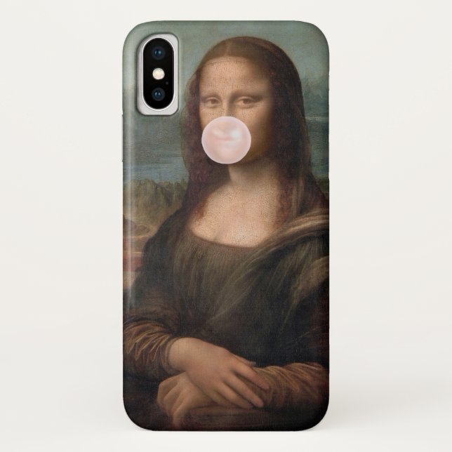 Mona Lisa Blasst Pink Bubble gum Case-Mate iPhone Hülle (Rückseite)