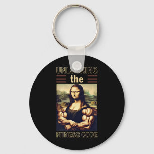 Mona Lisa Bodybuilding Muscle Gym Weightlift Wo Schlüsselanhänger