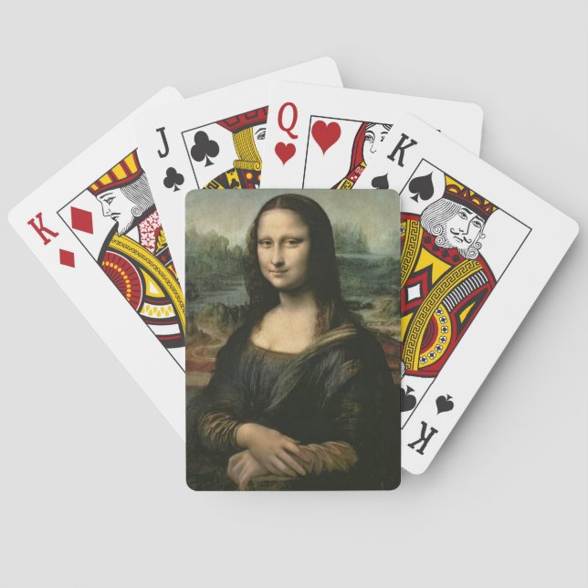 Mona Lisa, c.1503-6 (oil on panel) Spielkarten (Rückseite)
