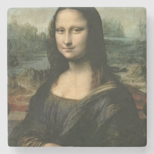 Mona Lisa, c.1503-6 (Öl auf Platte) Steinuntersetzer
