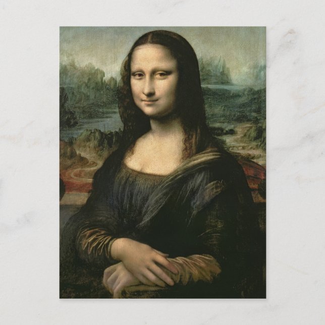 Mona Lisa, c.1503-6 Postkarte (Vorderseite)