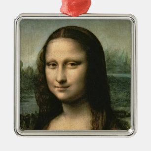 Mona Lisa, c.1503-6 Silbernes Ornament