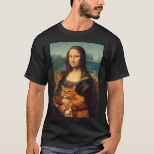 Mona Lisa + Cat T - Shirt T - Shirt