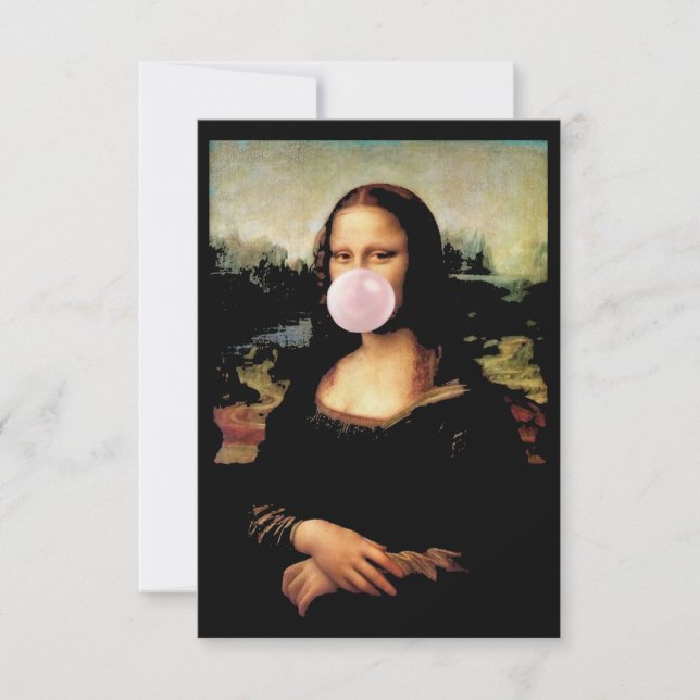 Mona Lisa Chewing Gum Karte (Vorderseite)