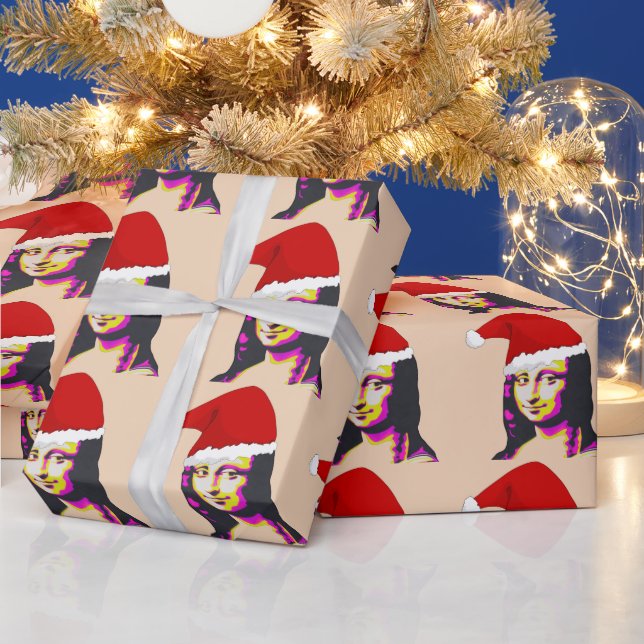MONA LISA CHRISTMAS FUNNY GESCHENKPAPIER (Feiertage)