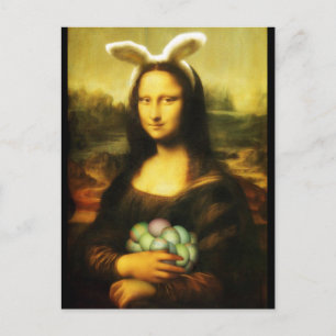Mona Lisa, Der Osterhase Feiertagspostkarte