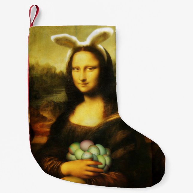 Mona Lisa, die Osterhase Kleiner Weihnachtsstrumpf (Vorderseite)