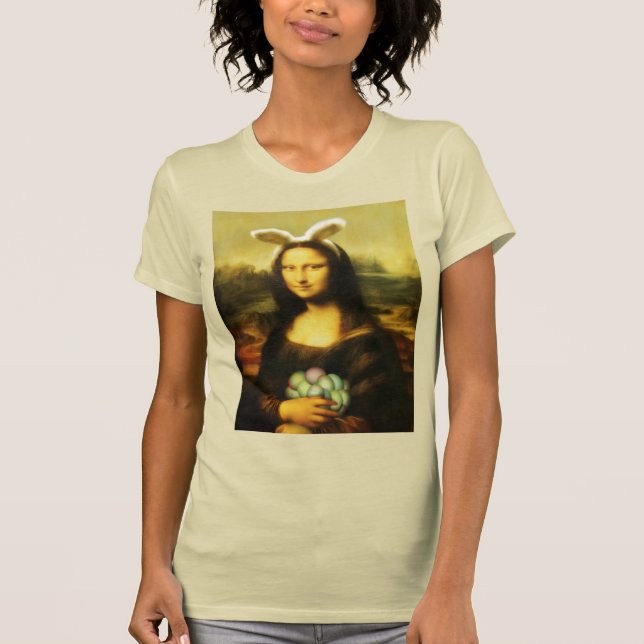 Mona Lisa, die Osterhase T-Shirt (Vorderseite)