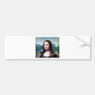 Mona Lisa durch Leonardo da Vinci Autoaufkleber