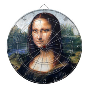 Mona Lisa durch Leonardo da Vinci Dartscheibe