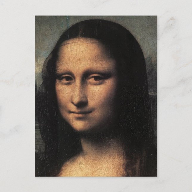 Mona Lisa (Einzelheiten) Postkarte (Vorderseite)
