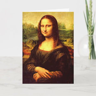 Mona Lisa Feiertagskarte