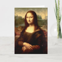Mona Lisa Folded Holiday Card