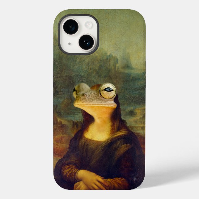 Mona Lisa Frog Case-Mate iPhone 14 Hülle (Rückseite)