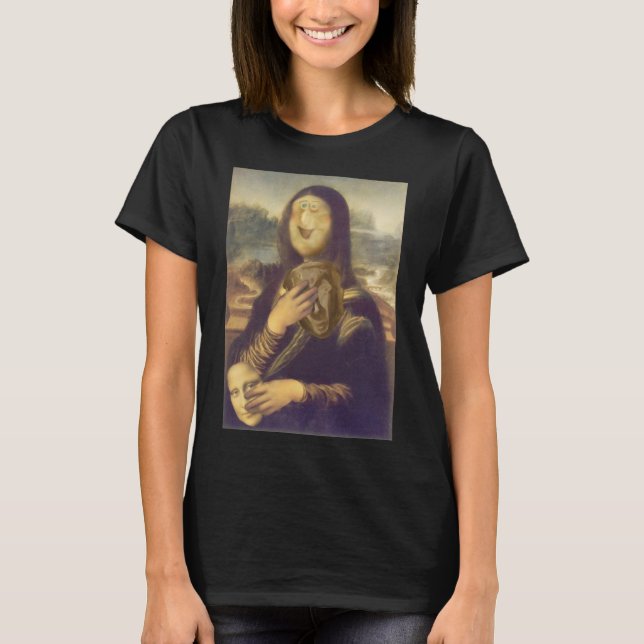 Mona Lisa Funny Face T-Shirt (Vorderseite)