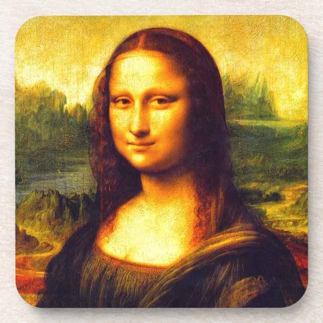 Mona Lisa Geschenk Untersetzer (Vorderseite)