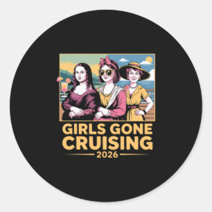 Mona Lisa Girls Gone Cruising 2026 Kreuzfahrt Urla Runder Aufkleber