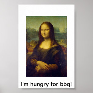 Mona Lisa Grillen-Plakat Poster