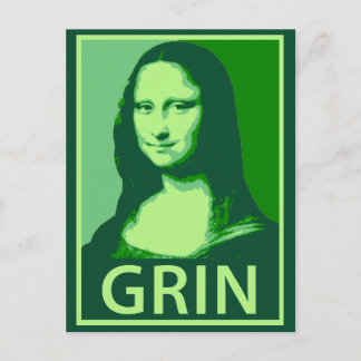 Mona Lisa Grin Postkarte