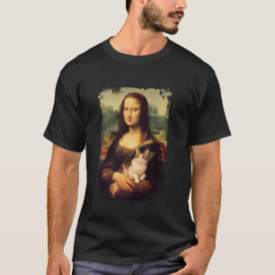 Mona Lisa hält ein Katzen-Shirt Mona Lisa Kitty Ka T-Shirt