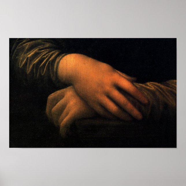 Mona Lisa - Hände Poster (Vorne)