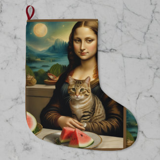 Mona Lisa & ihre Katze - Sommer Stimmung \ Großer Weihnachtsstrumpf