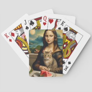 Mona Lisa & ihre Katze - Sommerlaune \ Spielkarten