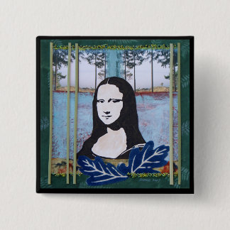 Mona Lisa im Land Button