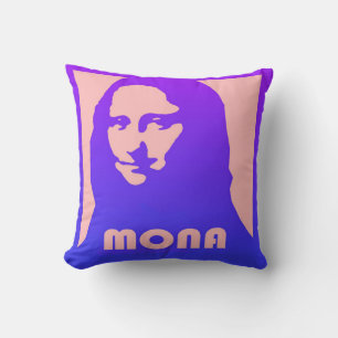 Mona Lisa Im Pop Art Design und Stil Kissen