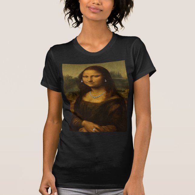 Mona Lisa in Diamonds  T-Shirt (Vorderseite)