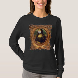 Mona lisa in einer chirurgischen Maske leonardo da T-Shirt