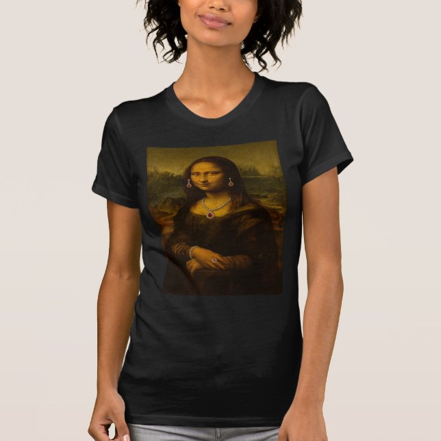 Mona Lisa in Pink Sapphire T-Shirt (Vorderseite)