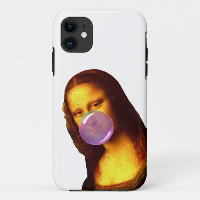 Mona Lisa Kaugummi-Blase Case-Mate iPhone Hülle (Rückseite)