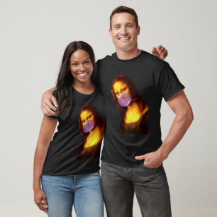 Mona Lisa Kaugummi-Blase T-Shirt