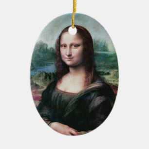 Mona Lisa Keramik Ornament