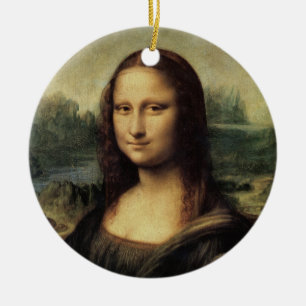 Mona Lisa Keramik Ornament