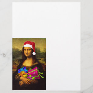 Mona Lisa kommt als Weihnachtsmann